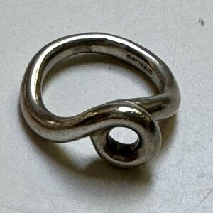 Angela Cummings TIFFANY vintage 1980s sterling silver thick loop knot ring sz 5
